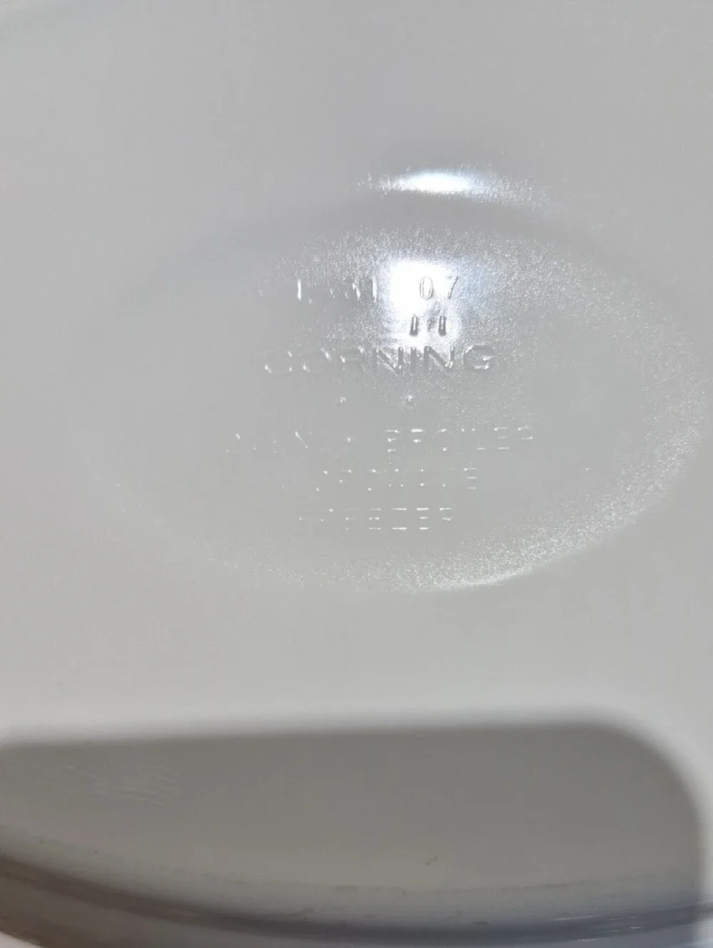 Corningware Elegant Floral Bowl White Covered Casserole with Clear Lid